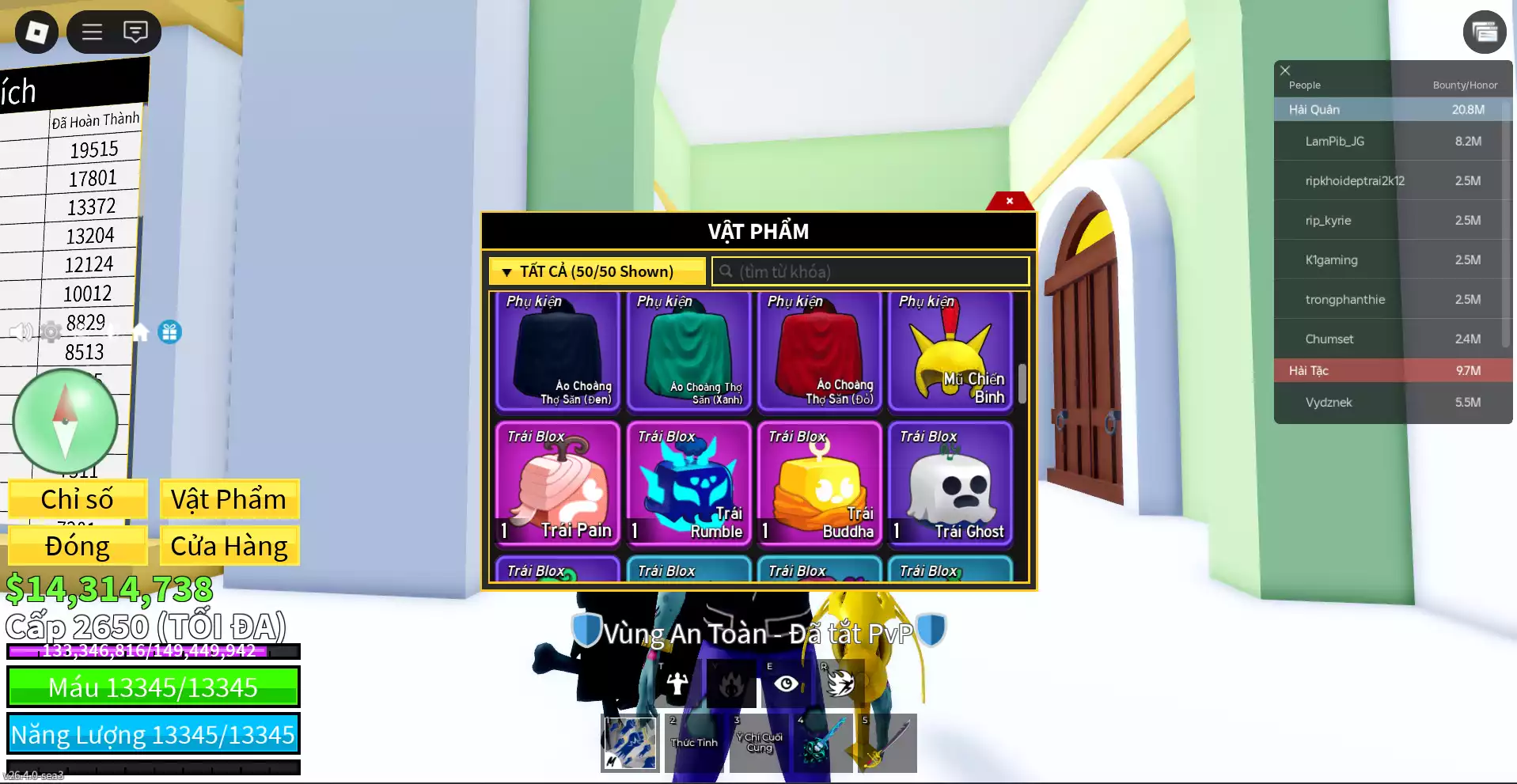 Human V4 Full Gear + Buddha rương + Godhuman + SG + Max Level