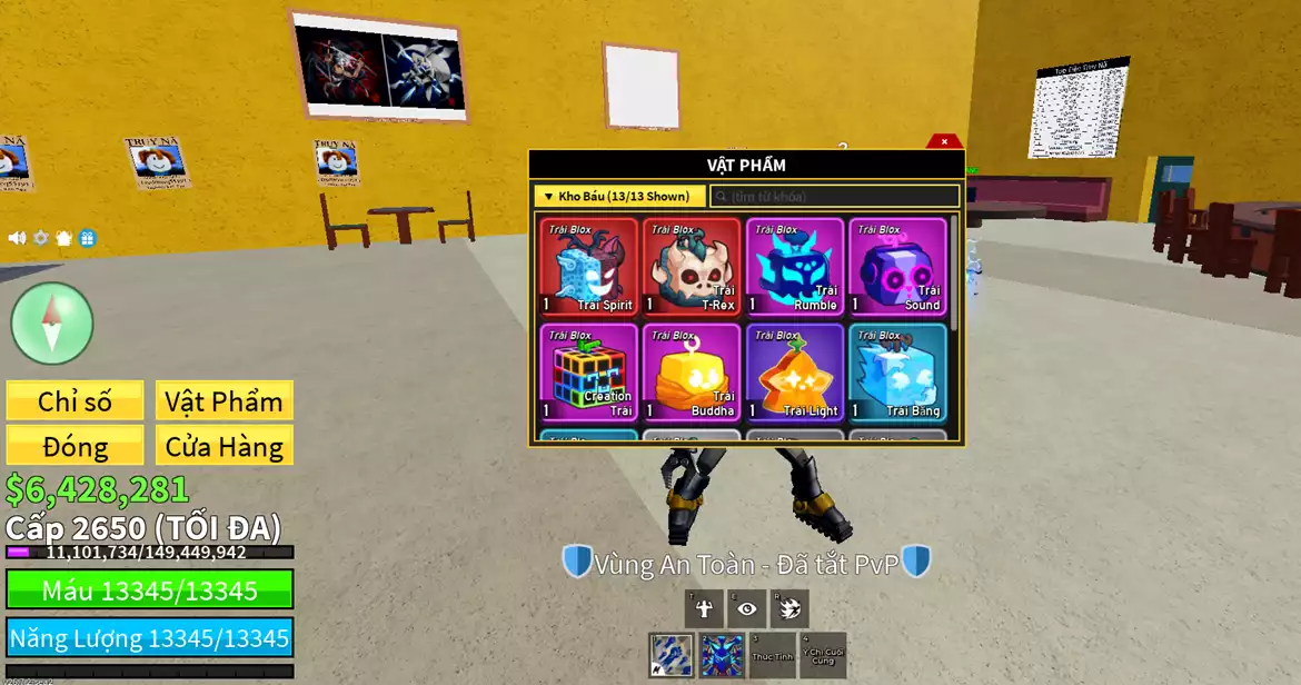 Kitsune đang ăn  + T Rex ,Spirit +  Godhuman  + Người V4 full gear