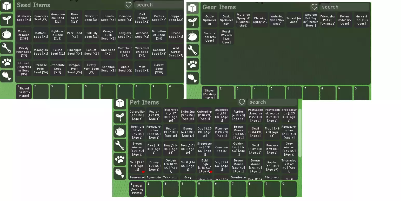 Ảnh Vườn đẹp nhiều pet xịn, có nik blox lv2603 :Godhuman