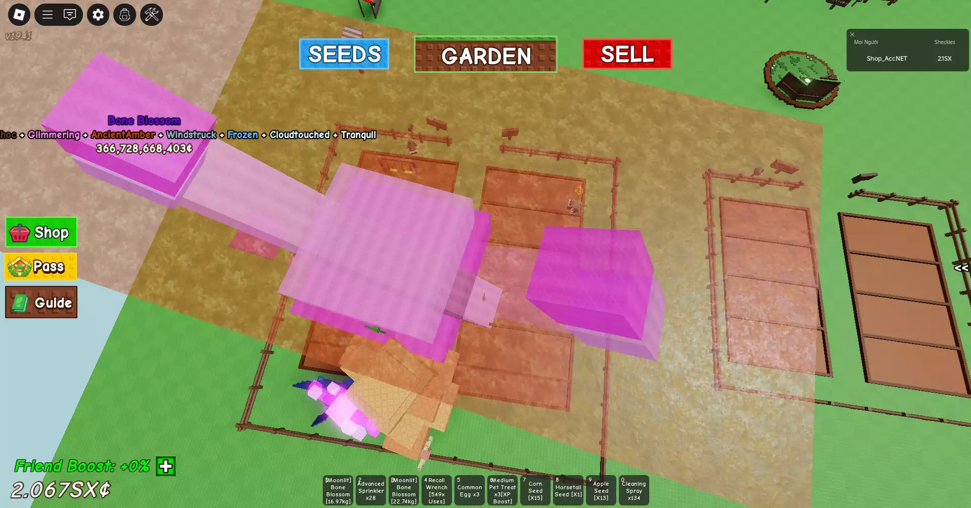 có trái bone khổng lồ