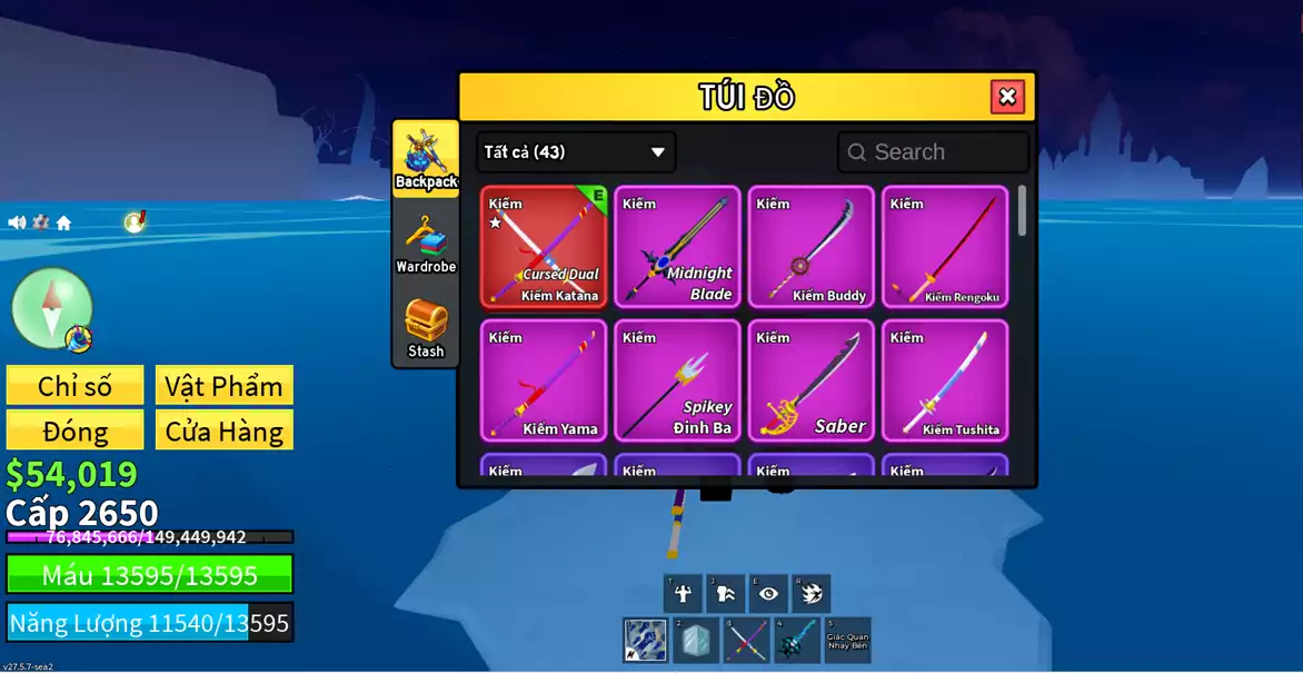 Ảnh có bald và nhiều pet xịn ,có chơi blox lv 2650 có đồ ngon : cdk ,skull guitar,áo choàng bóng tối,băng v2,godhuman,Quỷ V3