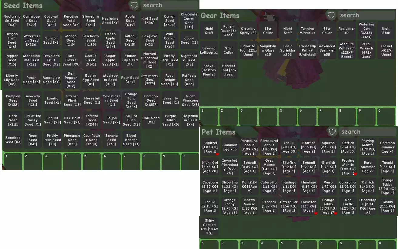 Ảnh vườn đẹp, nhiều pet xịn , có chơi blox : gas đang ăn, mỏ neo, skull guitar ,huyết quỷ thuật , Người V3,Quỷ V3, TT V3