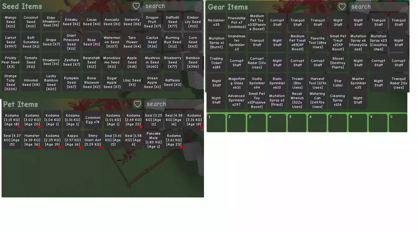 Ảnh vườn đẹp ,còn 2 cây bone , có chơi blox lv2578 :cdk ,skull guitar ,Cá V3