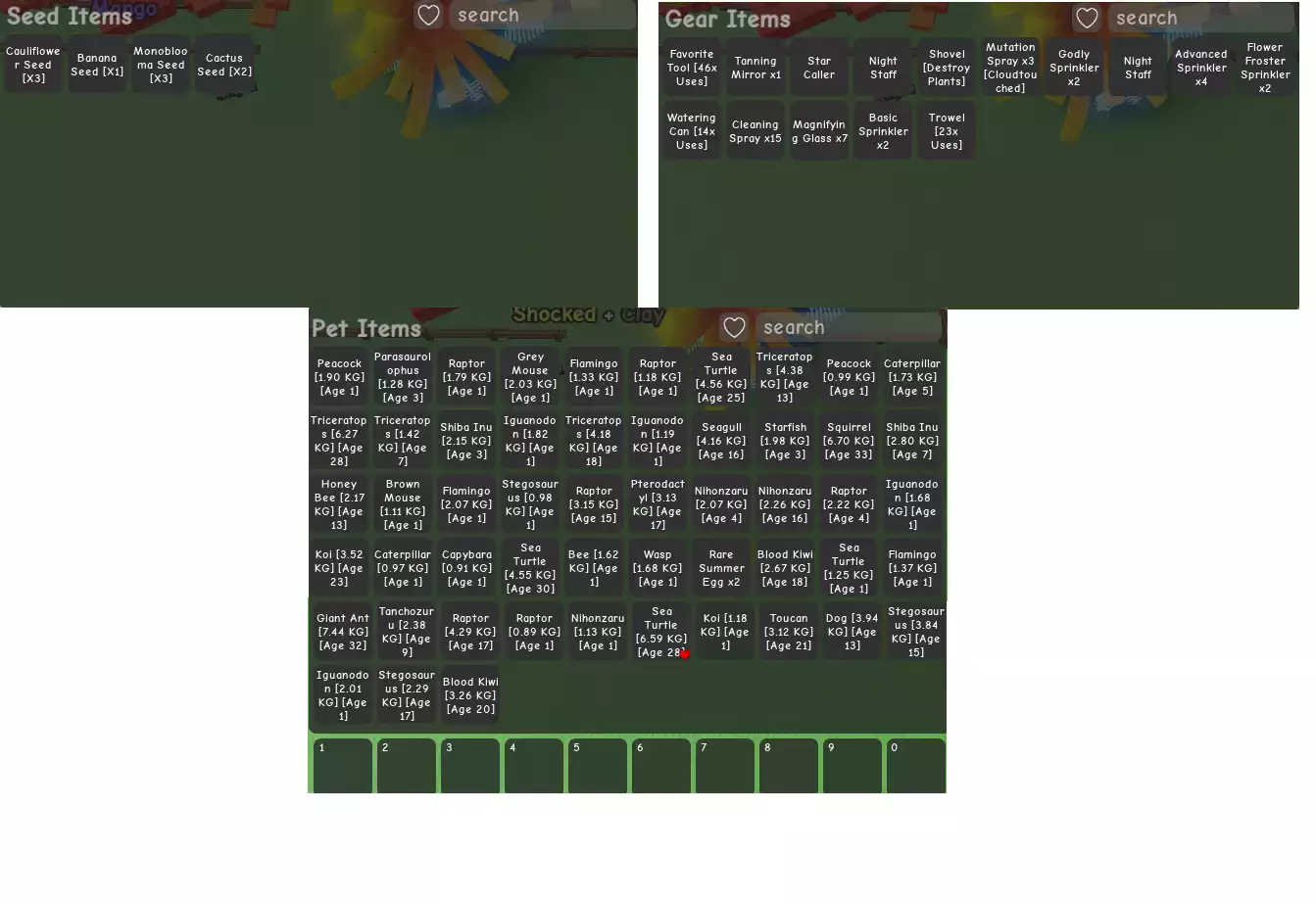 Ảnh vườn đẹp , nhiều pet , có chơi rolox lvl 2600 : tam bảo kiếm , đang ăn lightning,có áo choàng lễ hội,godhuman