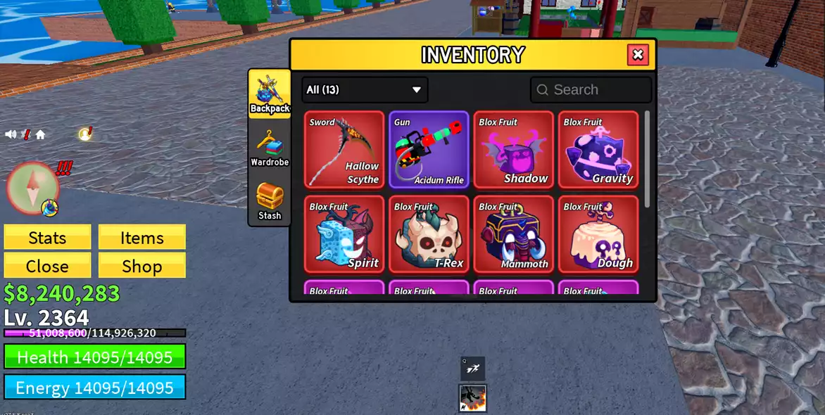 Mochi , Gravity , T Rex, Spirit + Lưỡi hái