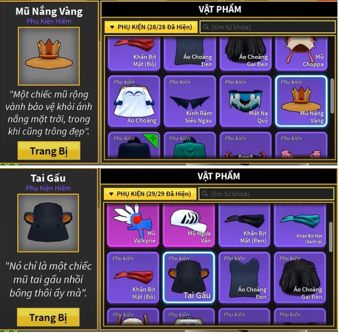 Hướng dẫn cách lấy mũ tai gấu và mũ nắng vàng