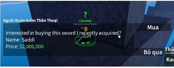 Hướng dẫn chi tiết cách lấy Tam Kiếm Huyền Thoại của Zoro trong Blox Fruits