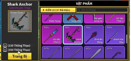 Hướng dẫn chi tiết cách lấy Mỏ Neo Cá Mập Shark Anchor