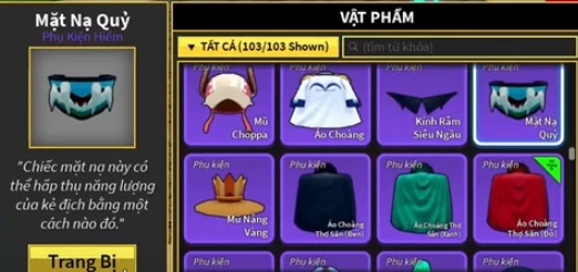 Hướng dẫn cách lấy mặt nạ quỷ