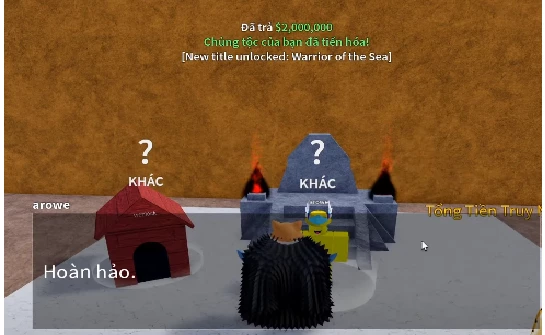 Hướng dẫn cách lên tộc Người Cá V3 cực nhanh