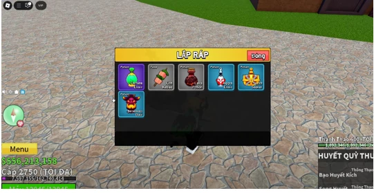 Cách Chế Tạo Bình Thuốc và Công Dụng trong Blox Fruits