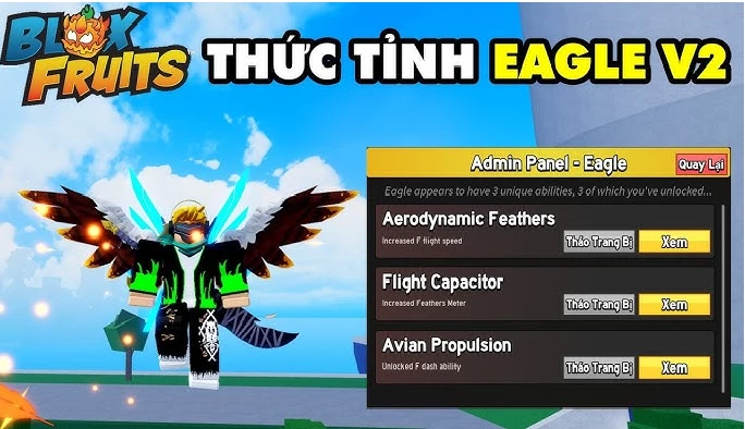 Hướng dẫn chi tiết cách thức tỉnh trái Đại Bàng V2